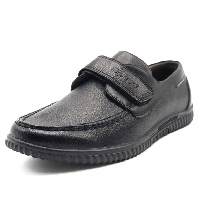 Полуботинки для мальчика (B&G) черный верх-искусственная кожа подкладка-искусственная кожа размерный ряд 36-41 артикул dz-8796-1A