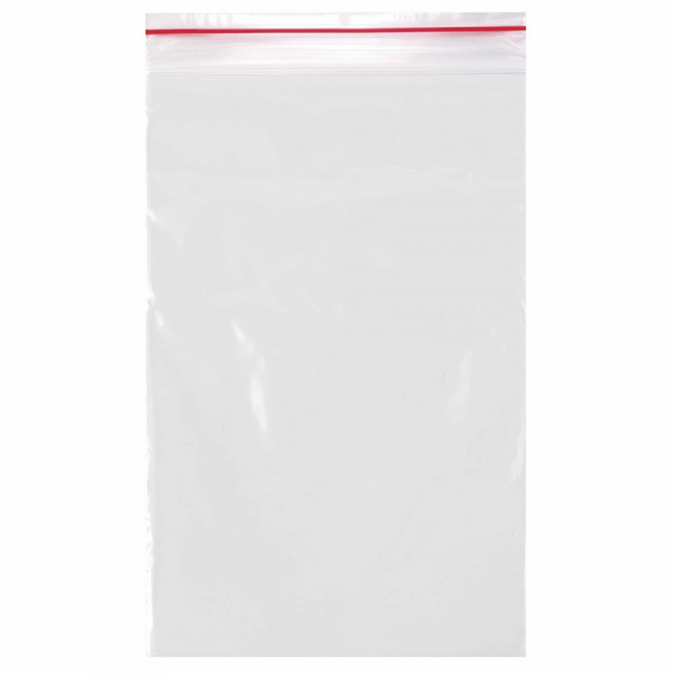 Пакет с замком (Zip Lock гриппер) 120*170мм, комплект 100штук в упаковке 28 мкм(Ст.15)