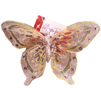 Украшение декоративное "Бабочка в розовом" 18,5см арт.87523