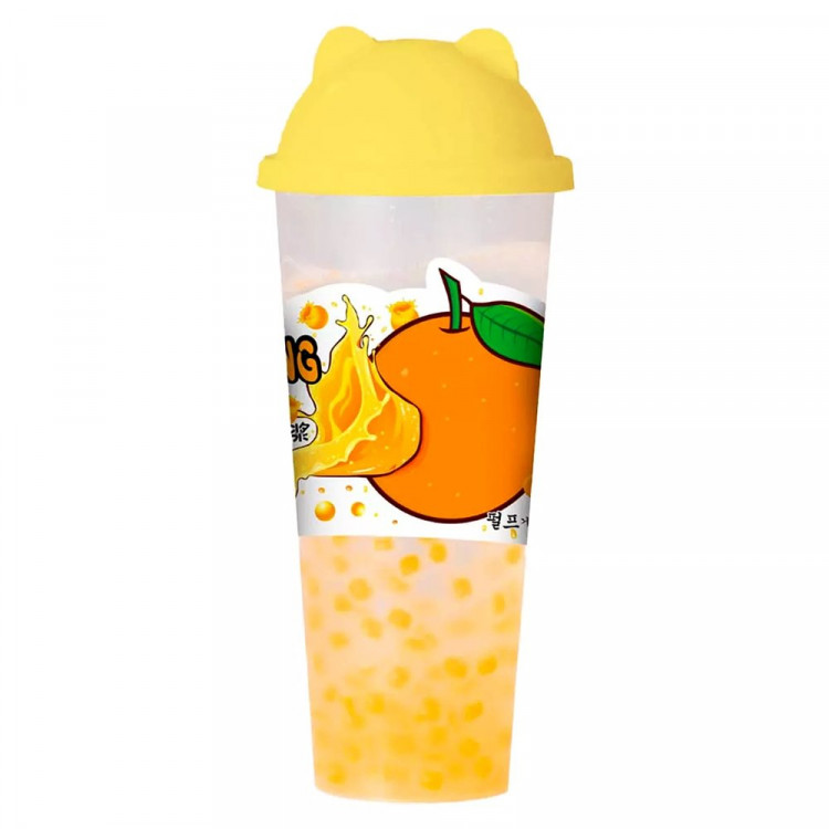 Напиток Хэ Лейи 620мл, 620мл Апельсин с добавлением сахара, с шариками (Ст.15)