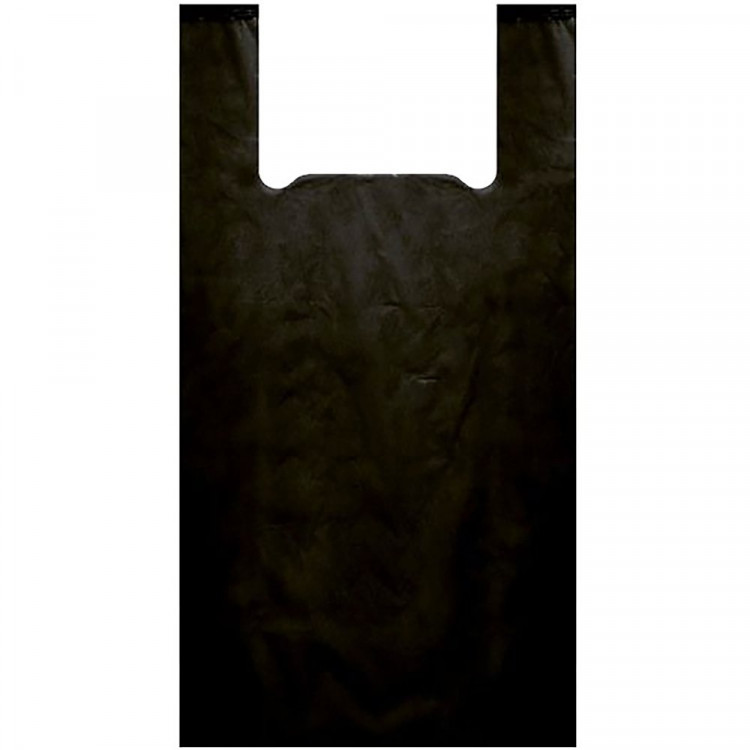 Пакет ПНД майка 30+16*55см 11мкм черный Ст.100/2000