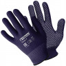Перчатки "Микроточка", полиэстер, ПВХ-точка, 9(L), темно-синие, Fiberon в и/у арт.PR-PVC522 Перчатки