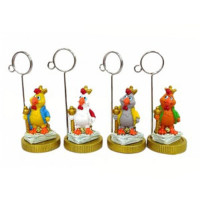 яяяСувенир с держателем д/визиток СИМВОЛ ГОДА "Петушок" 8см асс. арт.238904