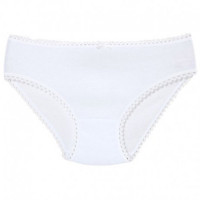 Трусы для девочки арт.4151 размер 34/134-140 (8/9) цвет белый 100% хлопок Трусы для девочки арт.4151 размер 34/134-140 (8/9) цвет белый 100% хлопок