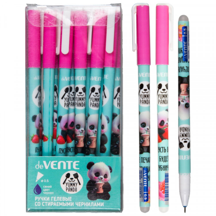 Ручка гелевая ПИШИ-СТИРАЙ (deVente) синяя Yummy Panda 0,5мм ассорти арт.5051526 (Ст.)