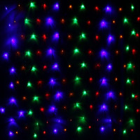 Гирлянда эл.д/дома сетка 2*1,5м 144LED цв.мульти (с.провод) 8режимов (можно соединить) арт.183-757