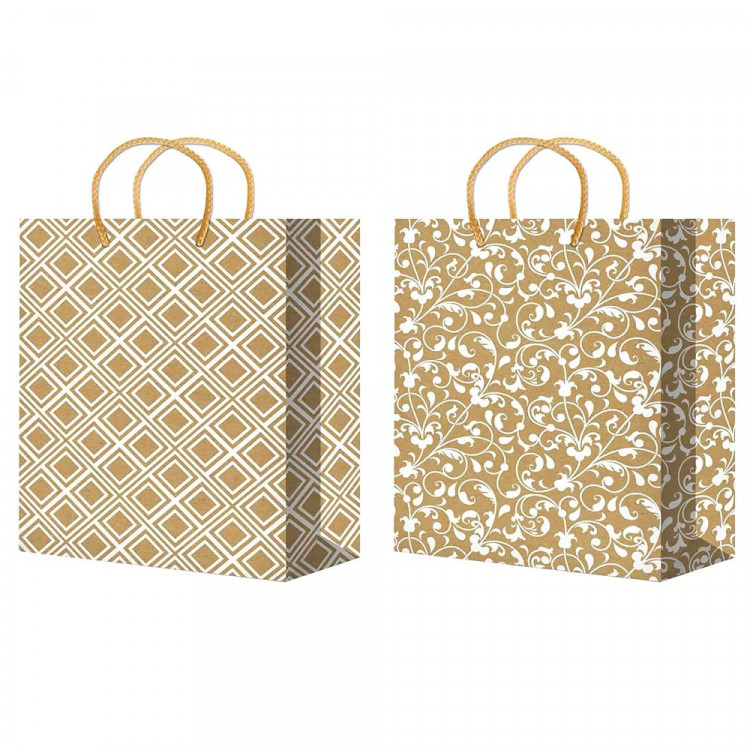 Пакет бумажный с ручкой "Крафт" 32*45+10см арт.ПБР62451