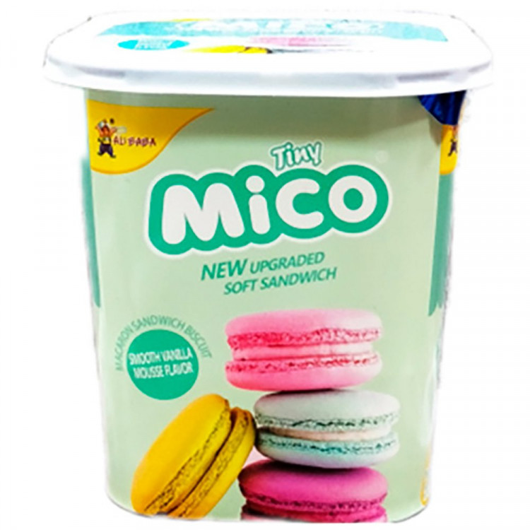 Макарун Tiny Mico Macaron Sandwich Ice Cream Matcha со вкусом мороженого матча 88гр (Ст.24)