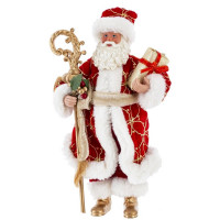 Игрушка декор. "Дед Мороз" 27см в красной шубке арт.822830