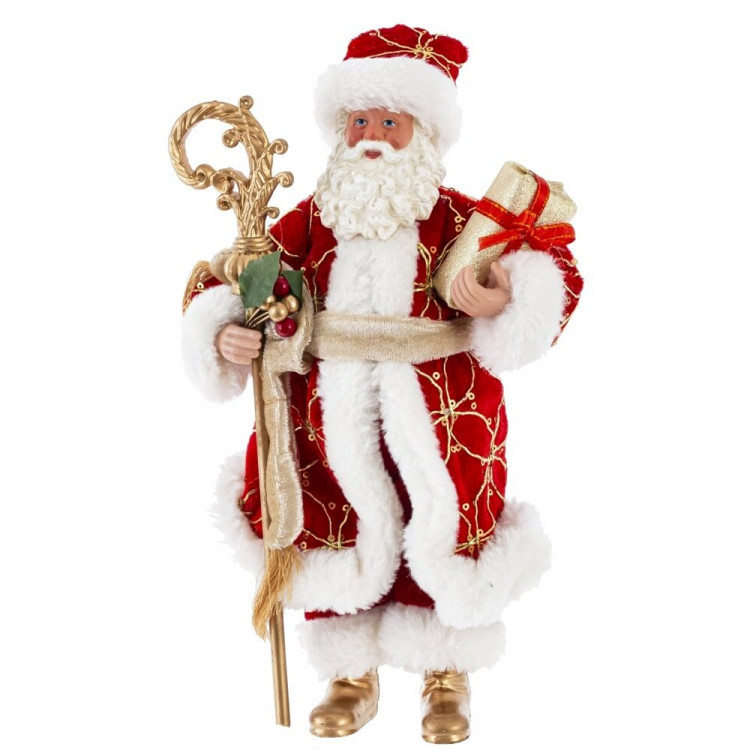 Игрушка декор. "Дед Мороз" 27см в красной шубке арт.822830