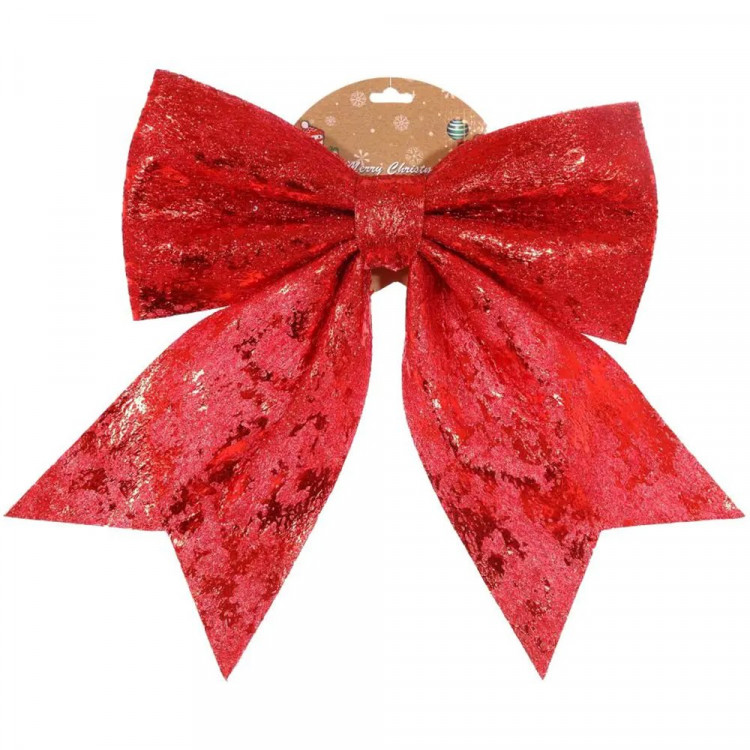 Украшение декоративное "Бант" 33*31см "Торжество" цв.красный арт.754235 Украшение декоративное "Бант" 33*31см "Торжество" цв.красный арт.754235