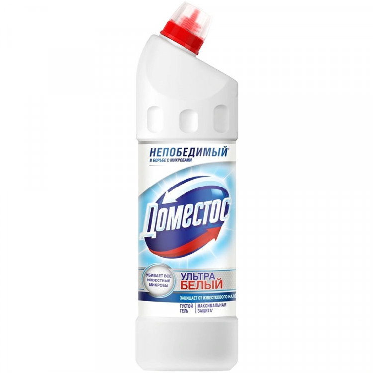 Чистящее средство для сантехники Domestos 1000мл Ультра Белый (Ст.12)