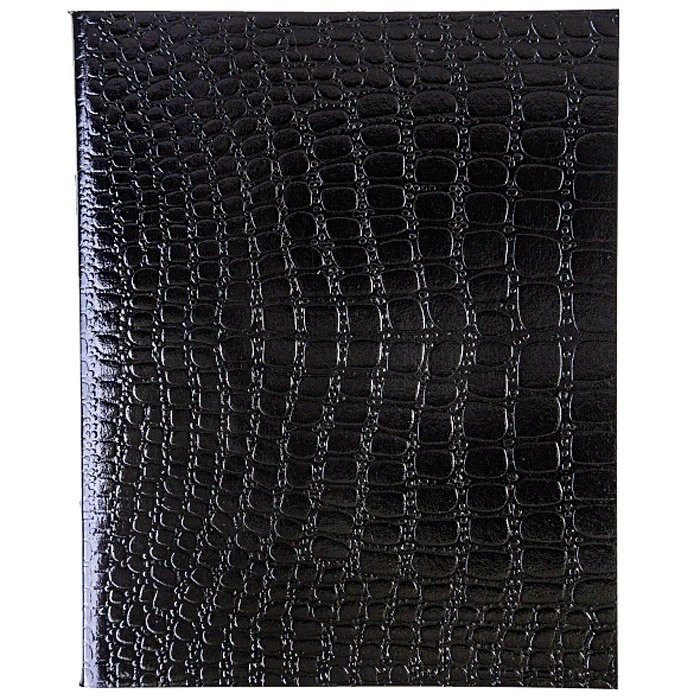 Тетрадь А5 клетка 48 листов бумвинил скоба (Hatber) Metallic CROCO Черная арт 48Т5бвВ1 Тетрадь А5 клетка 48 листов бумвинил скоба (Hatber) Metallic CROCO Черная арт 48Т5бвВ1