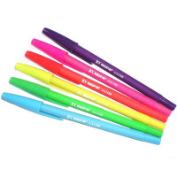 Ручка шариковая непрозрачный антискользящий цветной корпус МИКС (BEIFA) синий, 0,7мм арт.АА 110В