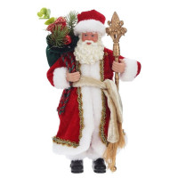 Игрушка декор. "Дед Мороз" 28см в красной шубке арт.822836