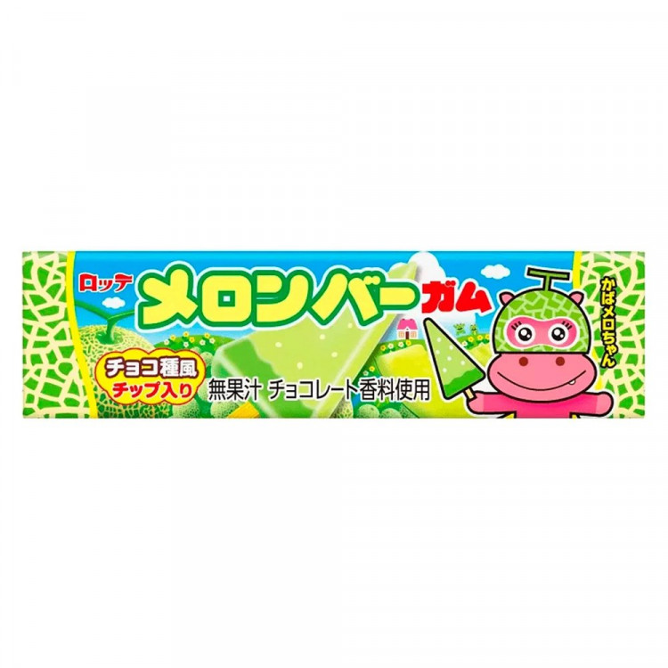 Жевательная резинка Lotte 26,1гр, Melon Bar дыня  (Ст.15)