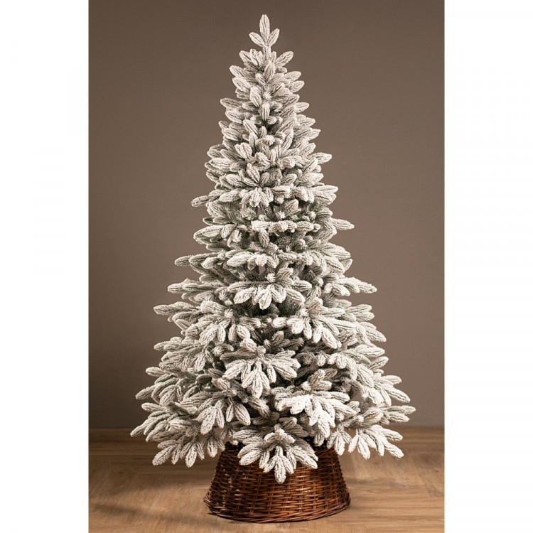 Елка 210см "Донская" заснеженная (хвоя 100% литая, ветки на шарнирах, подст. пласт.) арт.ЕДОНЗ 21