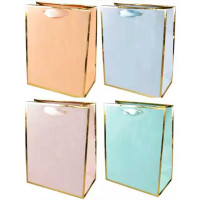 Пакет бумажный с ручкой "deVENTE.Golden border" вертикальный 18*23*8см арт.9041225