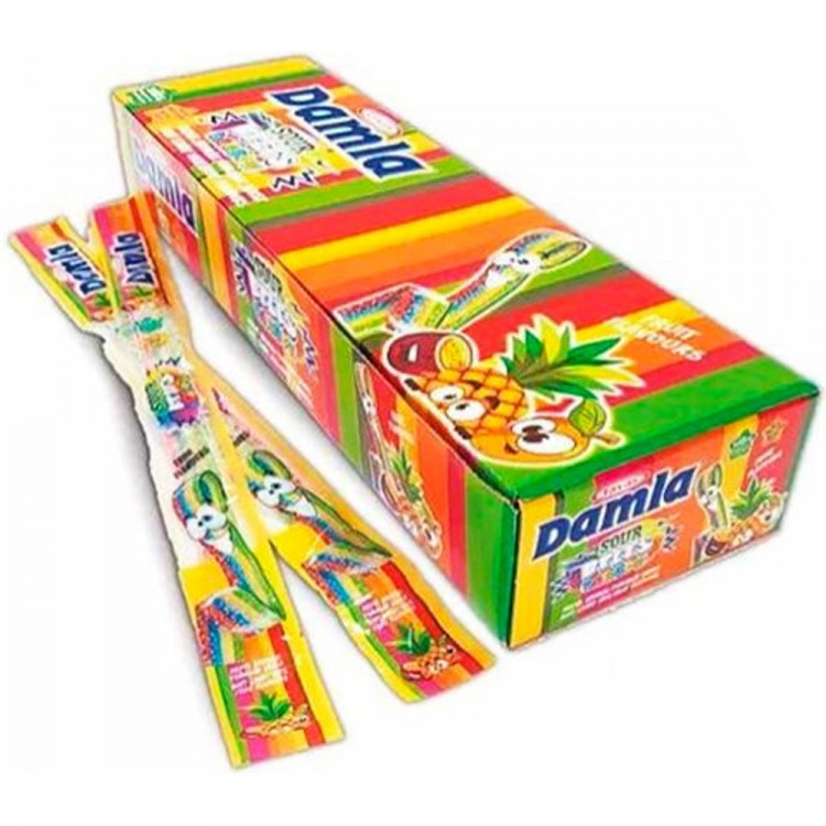 Жевательный мармелад Damla 15гр Ремешки Радуга (Ст.72)