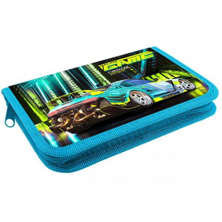 Пенал 1 отделение с откидной планкой (ОНИКС) ПКТ 7-20  МАХ Game auto 212х135х26мм полиэстер