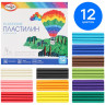 Пластилин 12 цветов 240 грамм (Гамма) Классический со стеком картонная коробка арт 281033