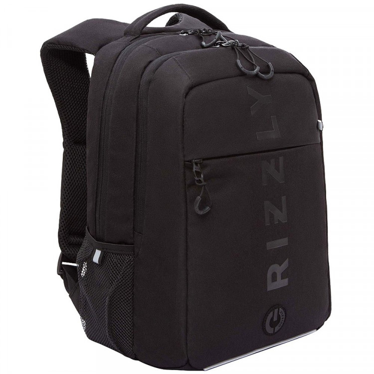 Рюкзак для мальчиков (Grizzly) арт. RB-556-4/1 черный - черный 26х39х19 см Рюкзак для мальчиков (Grizzly) арт. RB-556-4/1 черный - черный 26х39х19 см