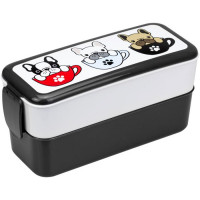 Ланч-бокс 0,5л+0,5л "Бульдоги" арт.М1233