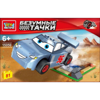 Конструктор пластиковый Безумные тачки 81 деталь (Город мастеров) арт.15059-ZH