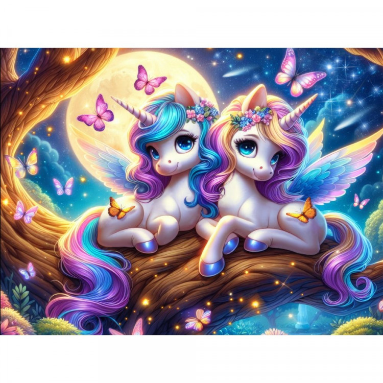 Пазл 260 элементов Лунные единороги (РК) арт.УК260-1992 Пазл 260 элементов Лунные единороги (РК) арт.УК260-1992