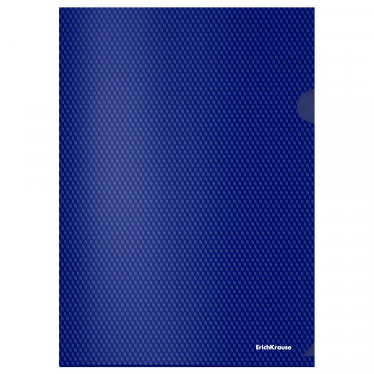 Папка-уголок А4 180мкм пл. (ErichKrause) синий Diamond Total Blue арт.55131 (Ст.12)