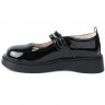 Туфли для девочки (KEDDO) черные верх-искусственная кожа лак подкладка-натуральная кожа артикул 558007/03-01