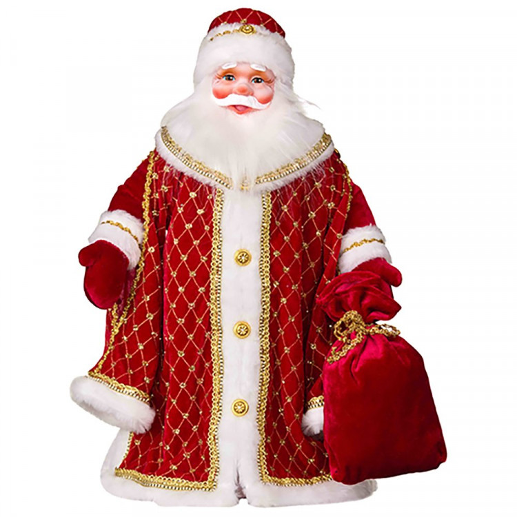 Игрушка декор. "Дед Мороз Царский" 50см красный п/у арт.ДМ-2101