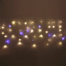 Гирлянда эл.д/улицы подвесная Бахрома 5*0,4/0,6м 180LED (св.провод) цв.т.бел/бел. 1реж. арт.183-297