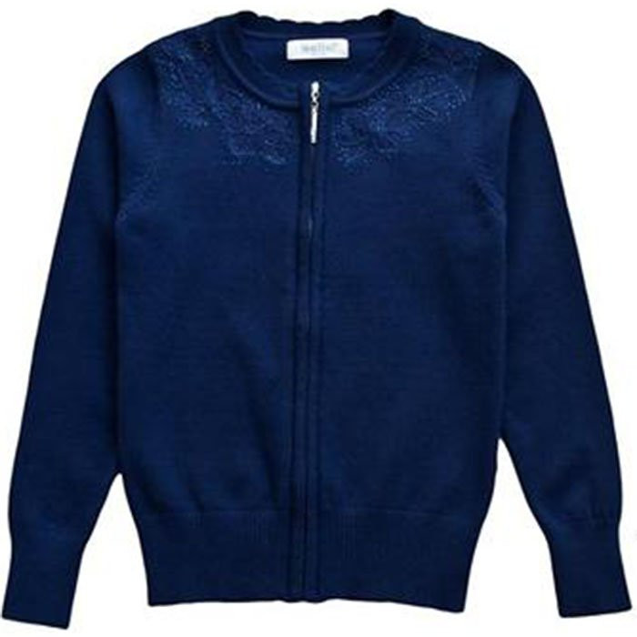 Кардиган для девочки (Malini) артикул 3091 цвет синий