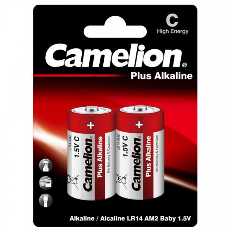 Батарейки Camelion LR14 (С) алкалиновые BL2 (цена за упаковку) (Ст.12) Батарейки Camelion LR14 (С) алкалиновые BL2 (цена за упаковку) (Ст.12)
