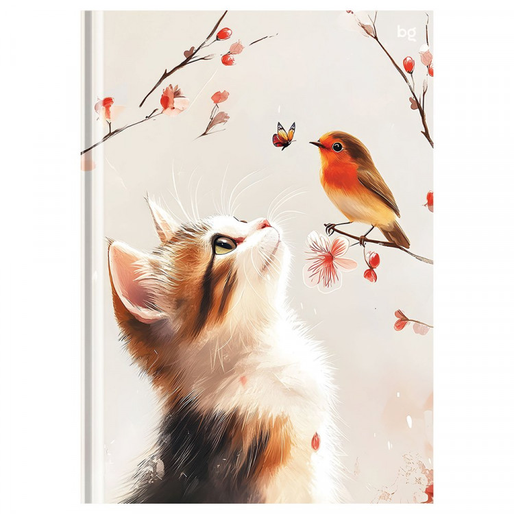 Бизнес-блокнот А5 твердая обложка 64 листа (BG) Друзья клетка глянцевая ламинация 60 г/м²  арт.ББ5т64_лг 09864