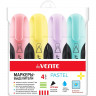 Набор текстовыделителей deVENTE 1-5мм пастельные, 4 цвета (желтый/розовый/фиалковый/бирюзовый) арт.5045809 (Ст.12)