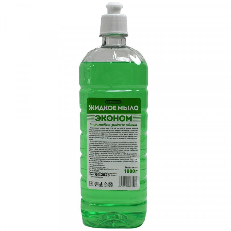 Мыло жидкое 1л пуш-пул СТ Зеленое яблоко