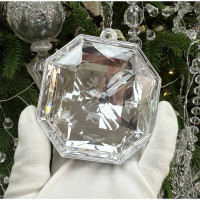 Украшение декор.подвеска пластик "DIAMOND_Elegant" 10см цв.серебро арт.196-0845 Украшение декор.подвеска пластик "DIAMOND_Elegant" 10см цв.серебро арт.196-0845