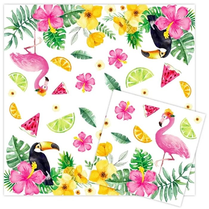 Салфетки Летнее время 12шт/наб. 33*33см арт.6072889