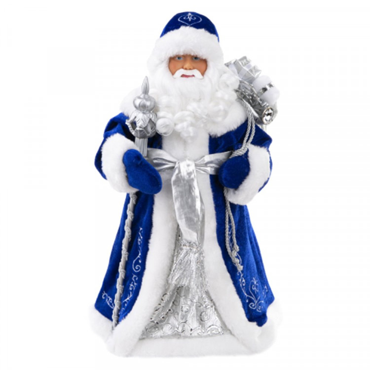Игрушка декор. "Дед Мороз" 41,5см в синей шубке арт.94368