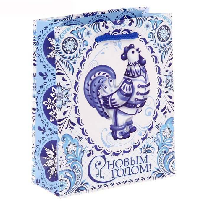 Пакет подарочный 11*14см бумаж. Гжель арт.1299830 Пакет подарочный 11*14см бумаж. Гжель арт.1299830
