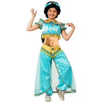 Костюм Д (ПРИНЦЕССА) Жасмин (топ,шаровары,повязка,брошь,парик) р.28/110-38/146 ткань арт.7066