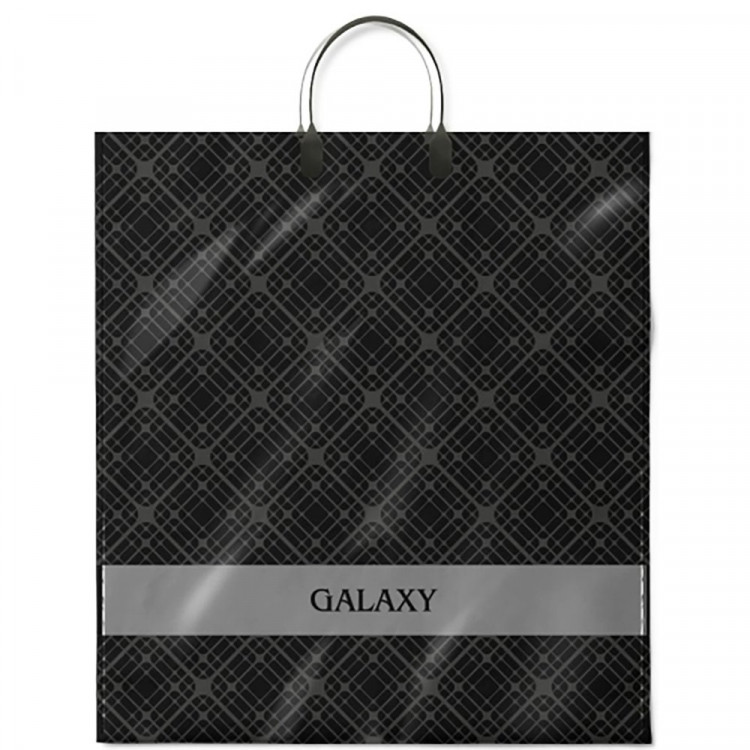 Пакет ПВД пластмассовая ручки 40*44+10см 100мкм Галактика