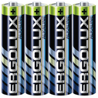 Батарейки Ergolux LR03 (ААА) алкалиновые BL4 (цена за упаковку) (Ст.60) без блистера