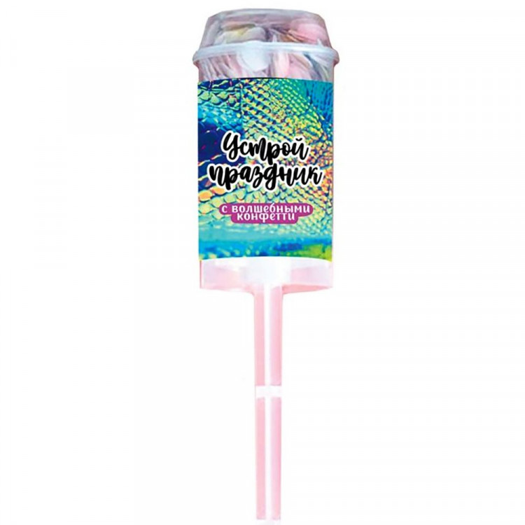 Хлопушка 180мм "Мерцание" многоразовая арт.90597