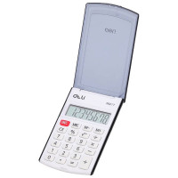 Калькулятор карманный 12разрядов DELI 105*63*15 (E39217/BLACK) (Ст.1)