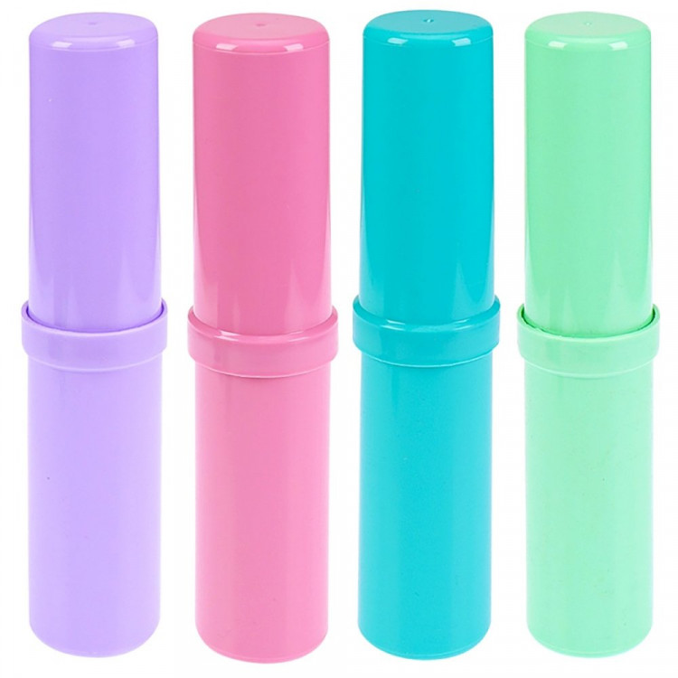 Пенал-тубус 1 отделение пластиковый (Prof-Press) Цвета прованса ассорти арт ПН-0492