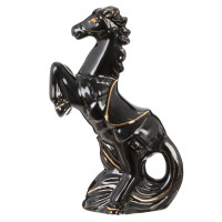 Статуэтка декоративная (Символ года) "Лошадь" 13см чёрная арт.823539