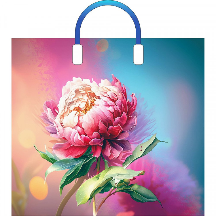 Пакет ПВД пластмассовые ручки 38*34+3 90мкм Сандра